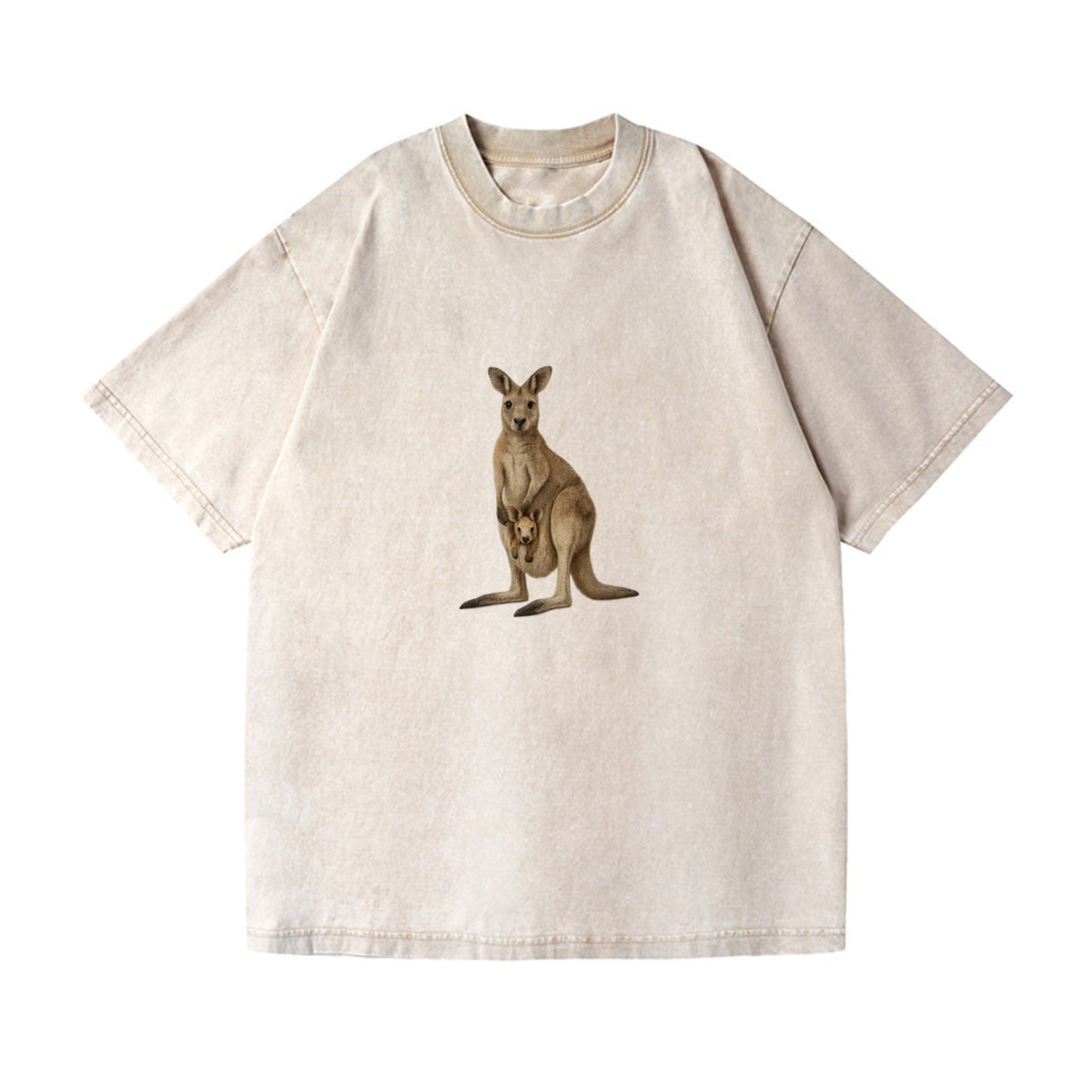 realistic kangaroo mother and joey Hat