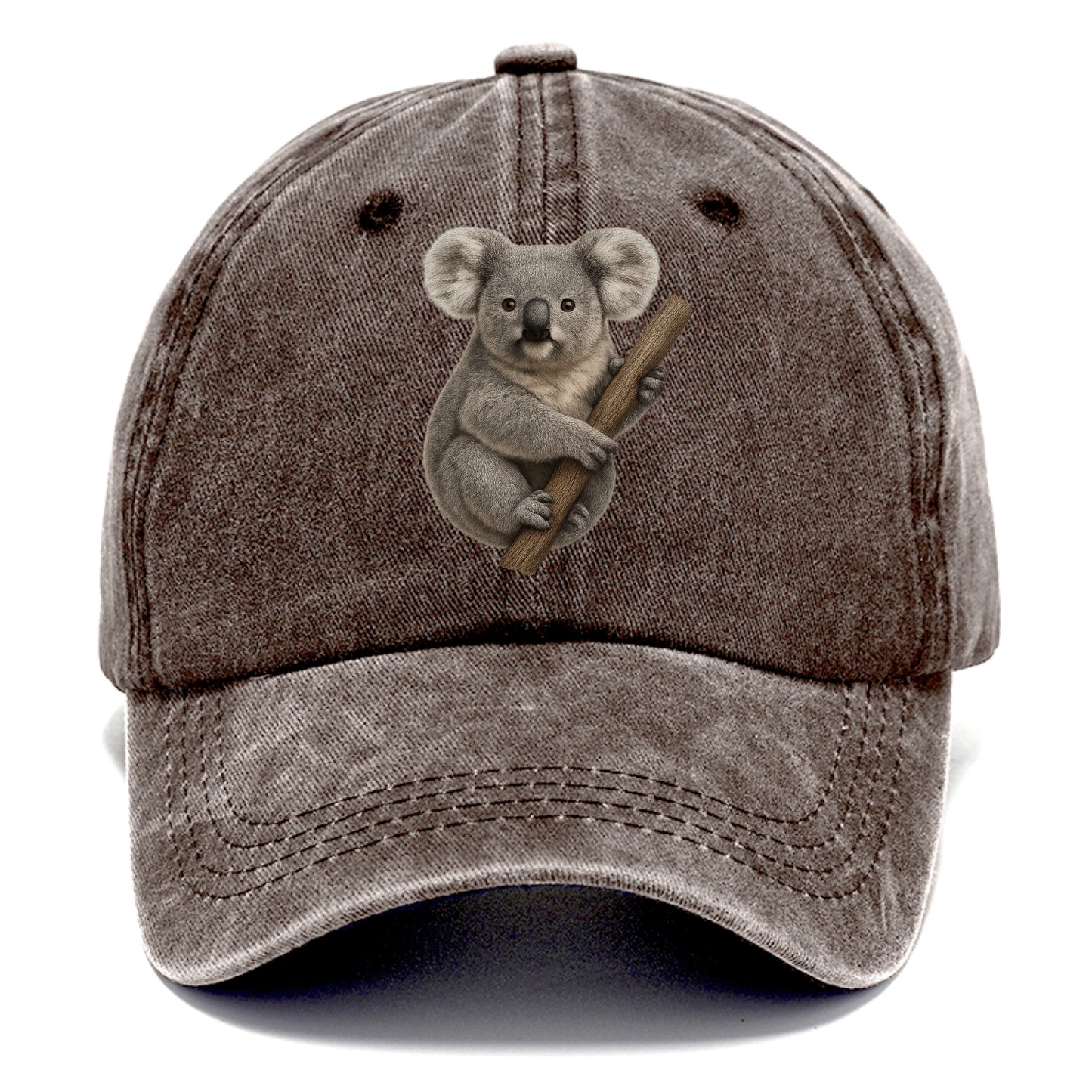 realistic koala on branch portrait Hat