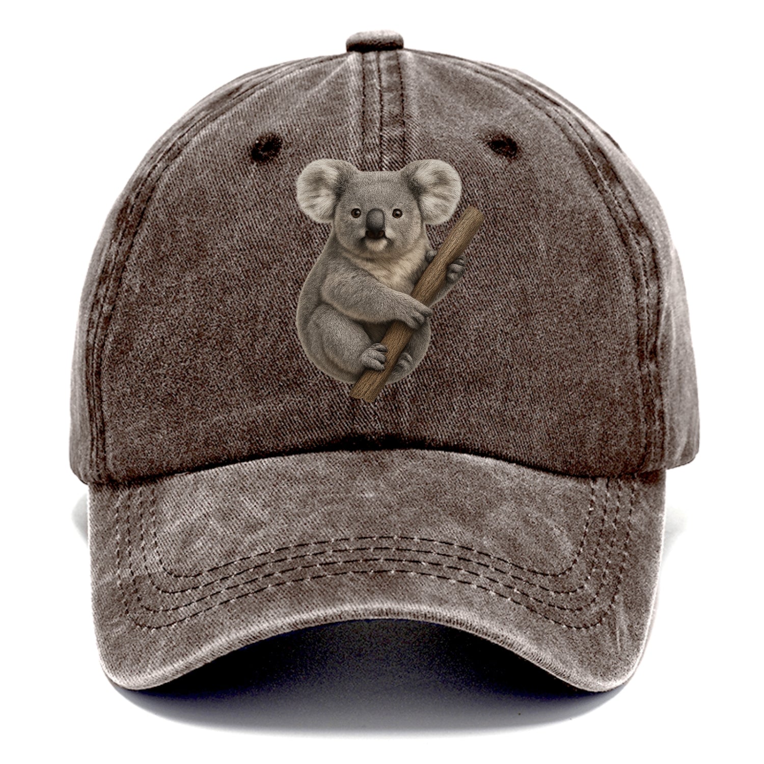 realistic koala on branch portrait Hat