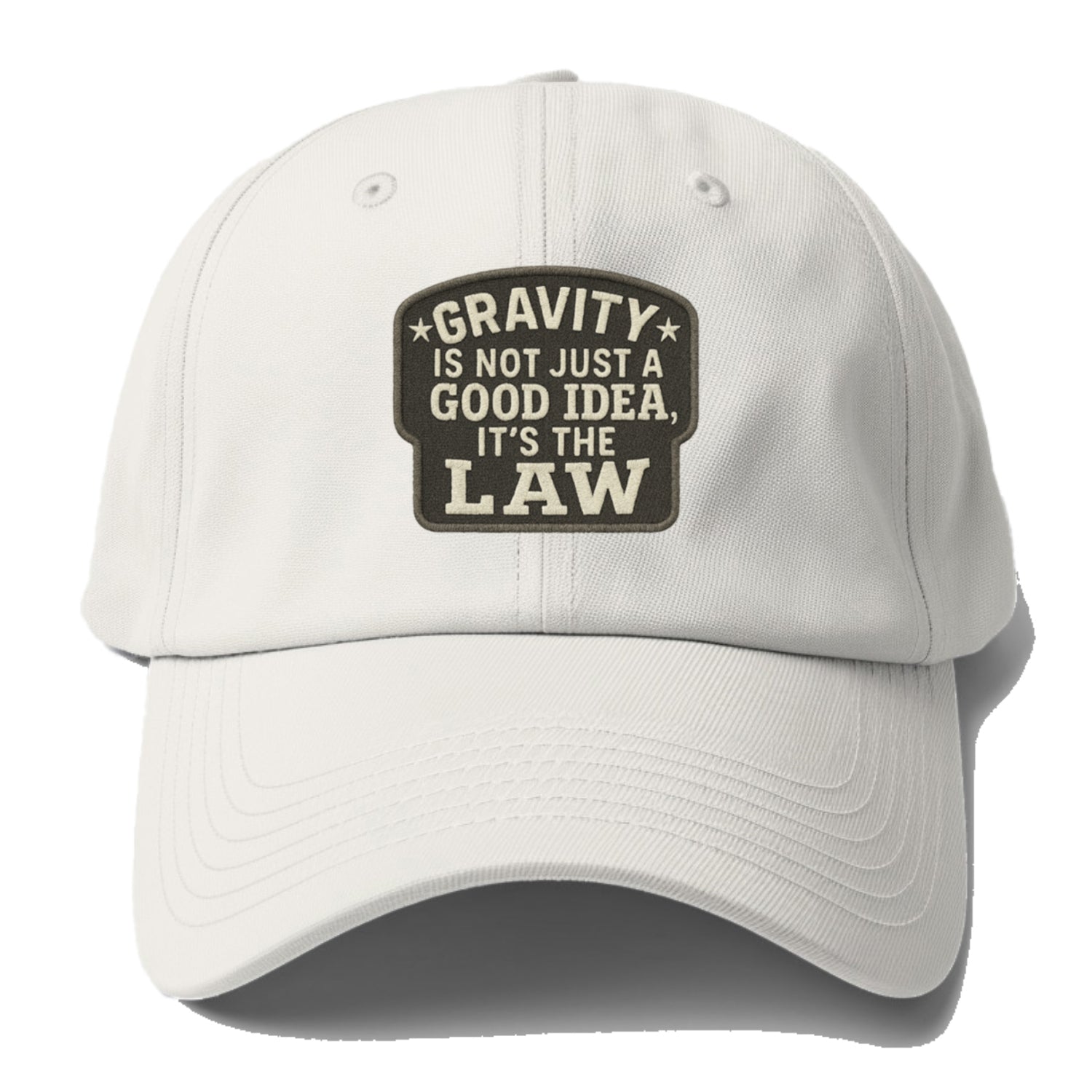 gravity is not just a good idea it's the law Hat