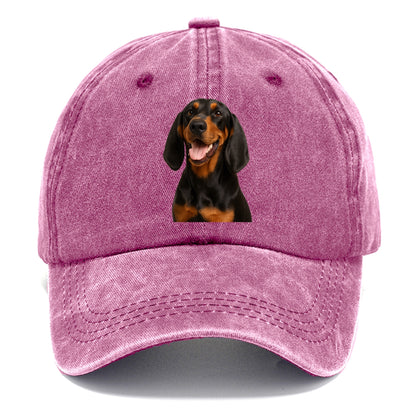 black & tan coonhound: noble trailblazer Hat