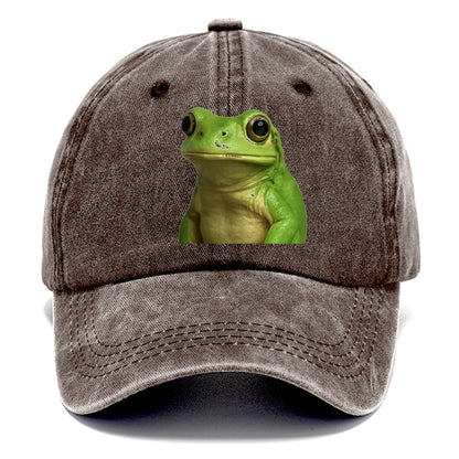 frog portrait design Hat