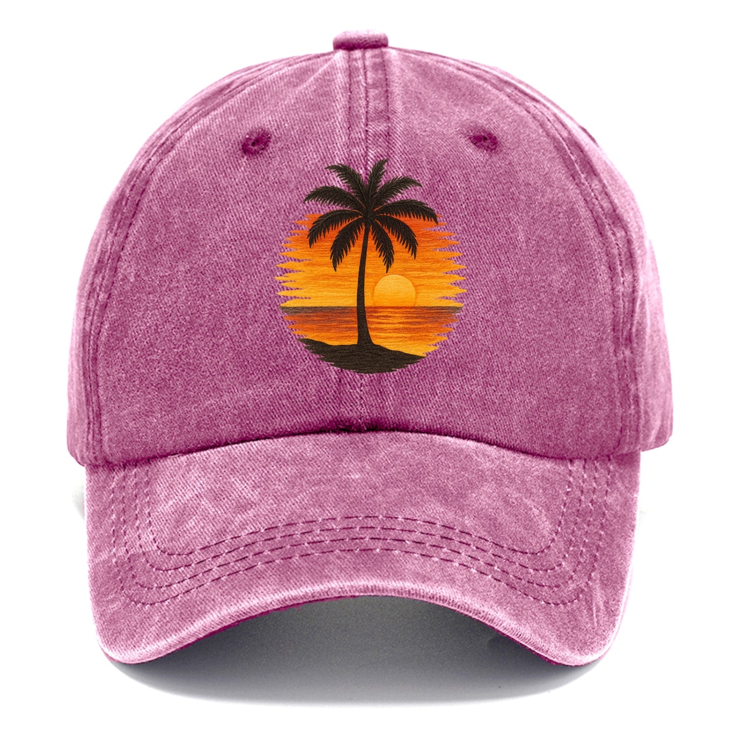 sunset palms paradise Hat
