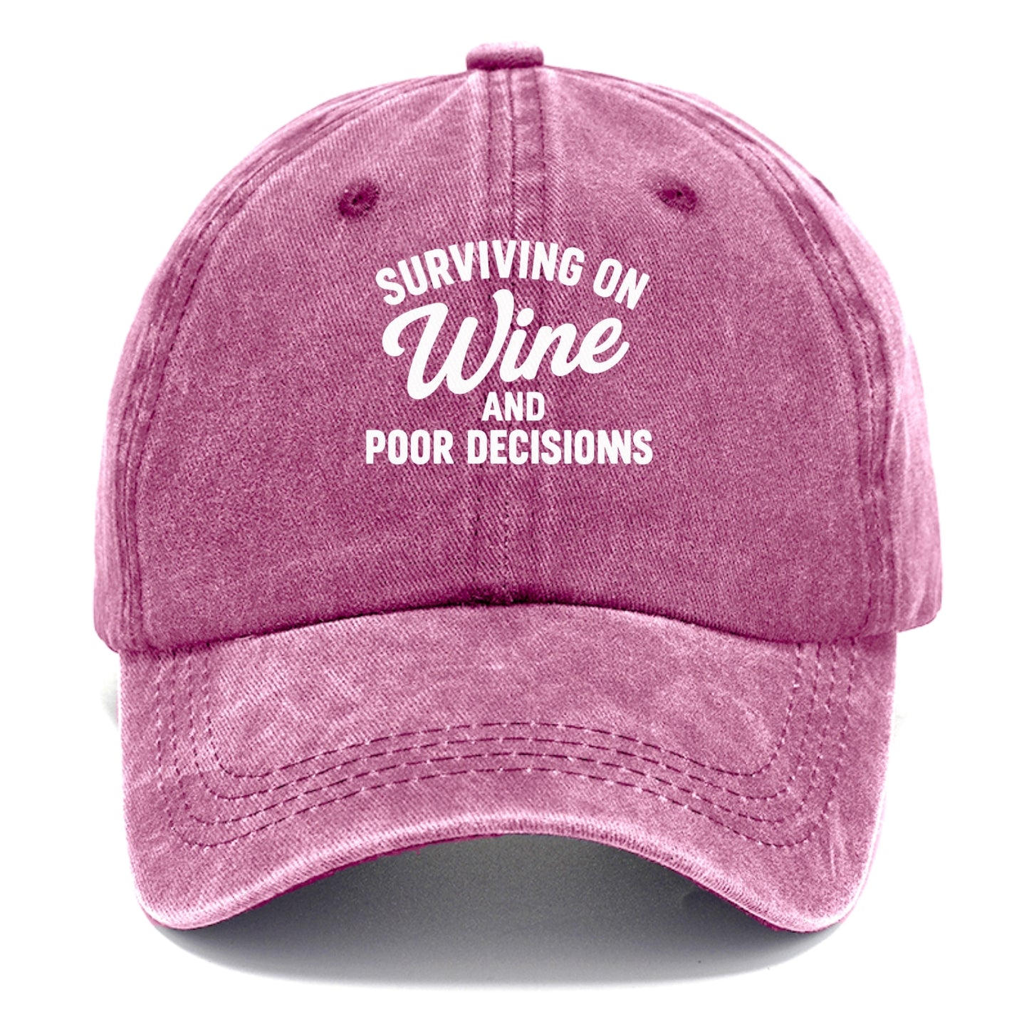 wine surviving poor decisions humorous hat Hat