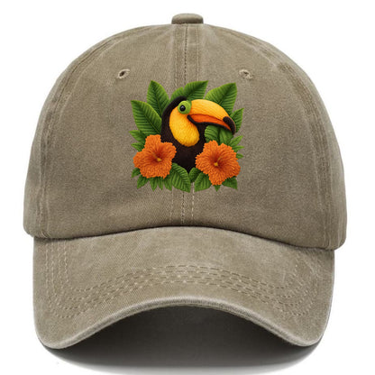 tropical toucan floral paradise Hat