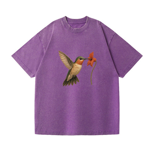 Hummingbird's Delicate Dance Vintage T-shirt