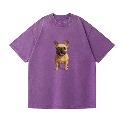 smiling french bulldog portrait hat design Hat