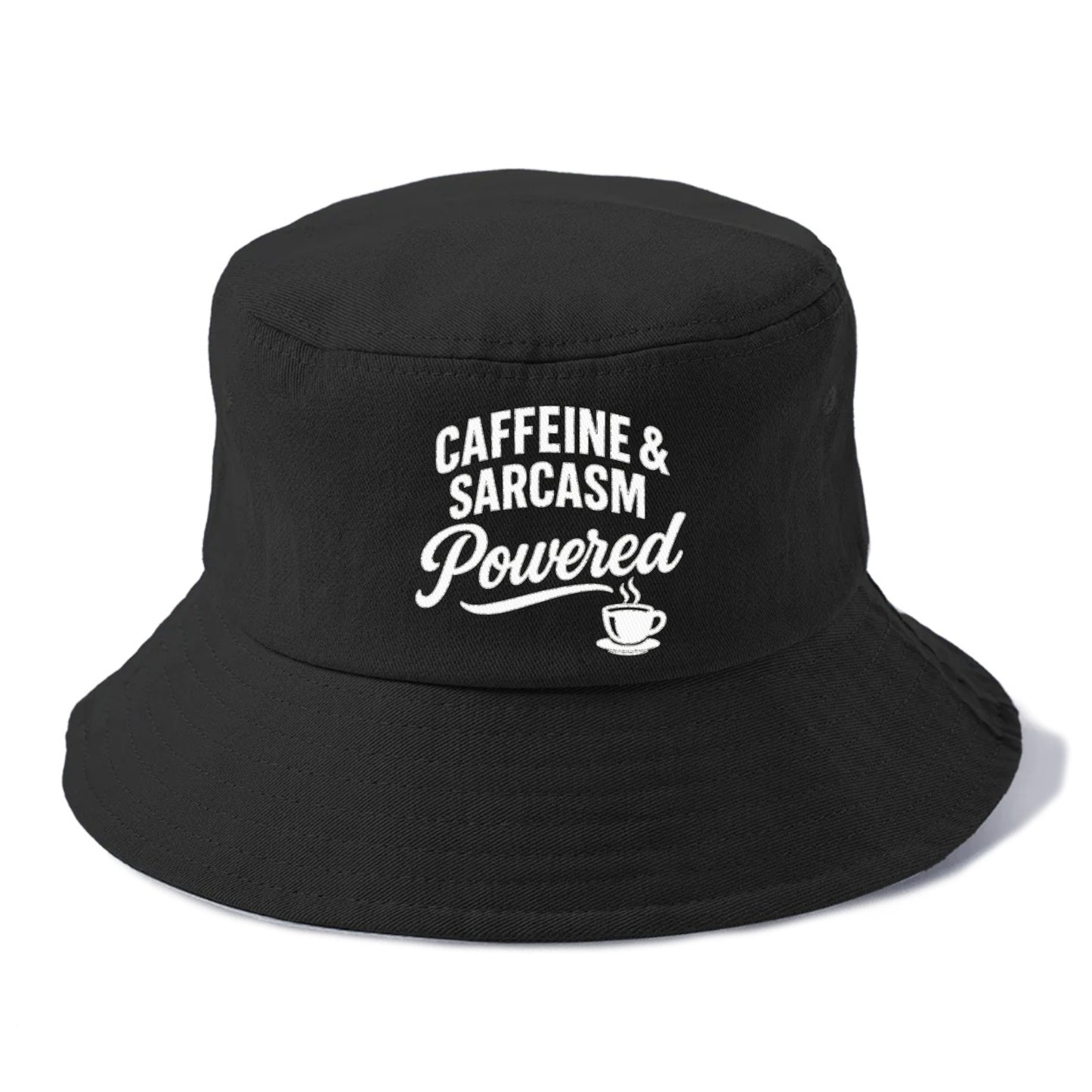 caffeine and sarcasm powered design Hat