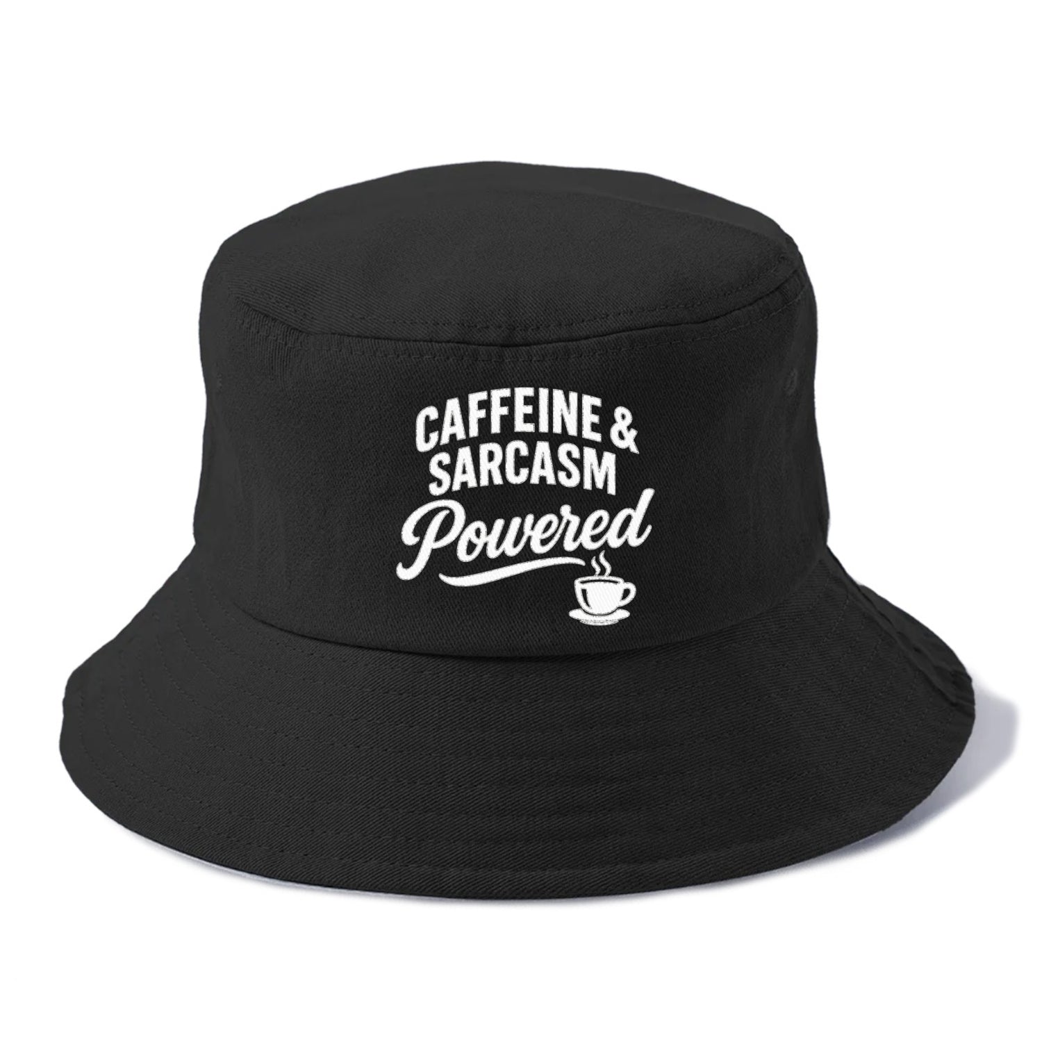 caffeine and sarcasm powered design Hat