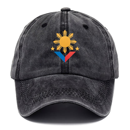 philippines flag sun and Hat