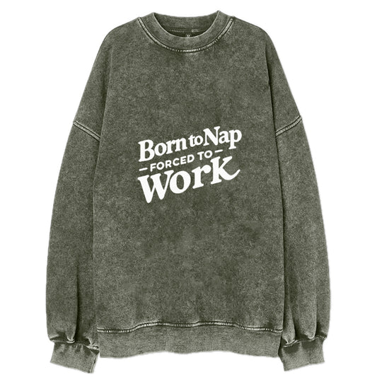 born to nap forced to work Hat