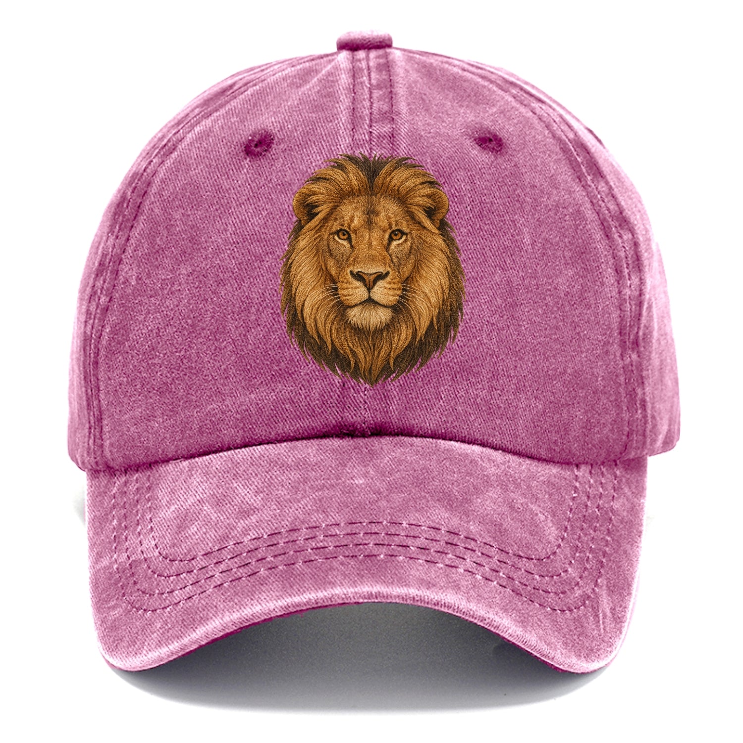 detailed lion head portrait Hat