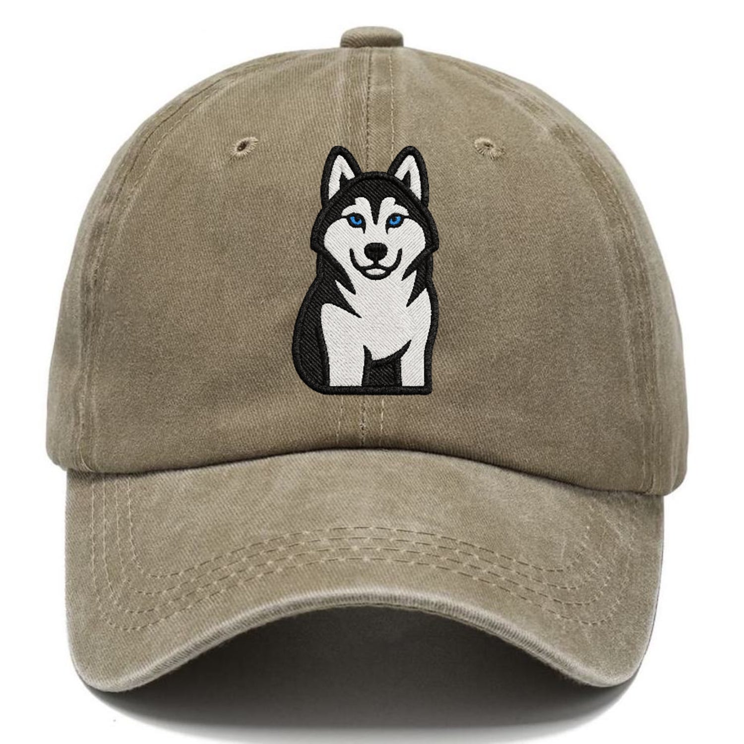 husky-blue-eyes-piercing-gaze Hat