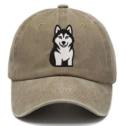 husky-blue-eyes-piercing-gaze Hat