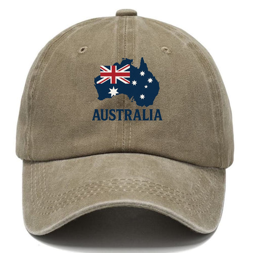 Australian Flag And Map Classic Cap