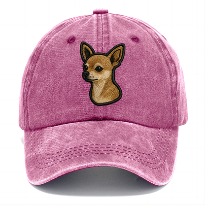 Chihuahua - Modern tiny dog logo with bo - Classic Cap