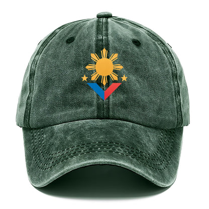 philippines flag sun and Hat