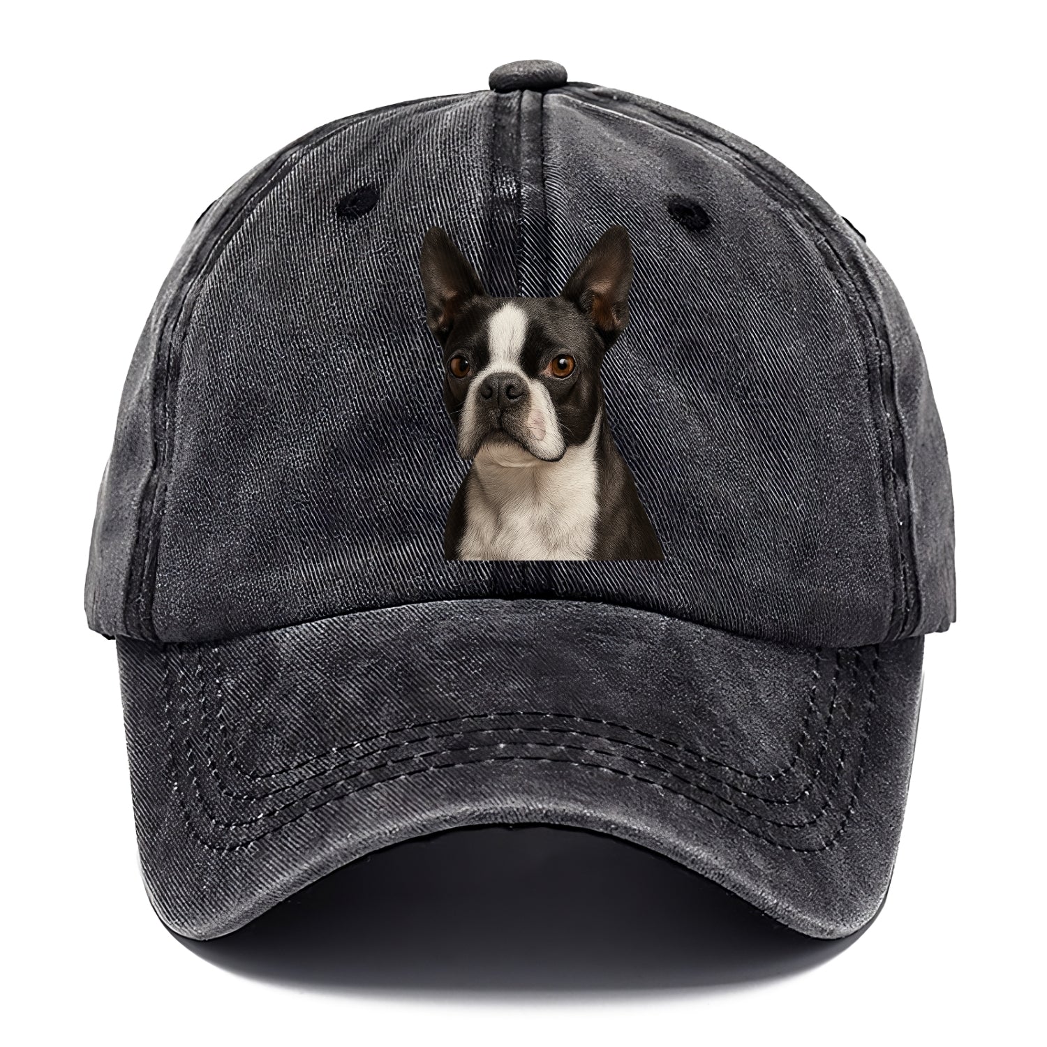 boston terrier portrait design Hat