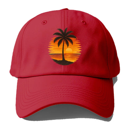 sunset palms paradise Hat