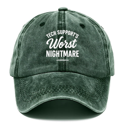 tech support nightmare hat design Hat