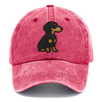 dachshund-black-and-tan-loyal-companion Hat