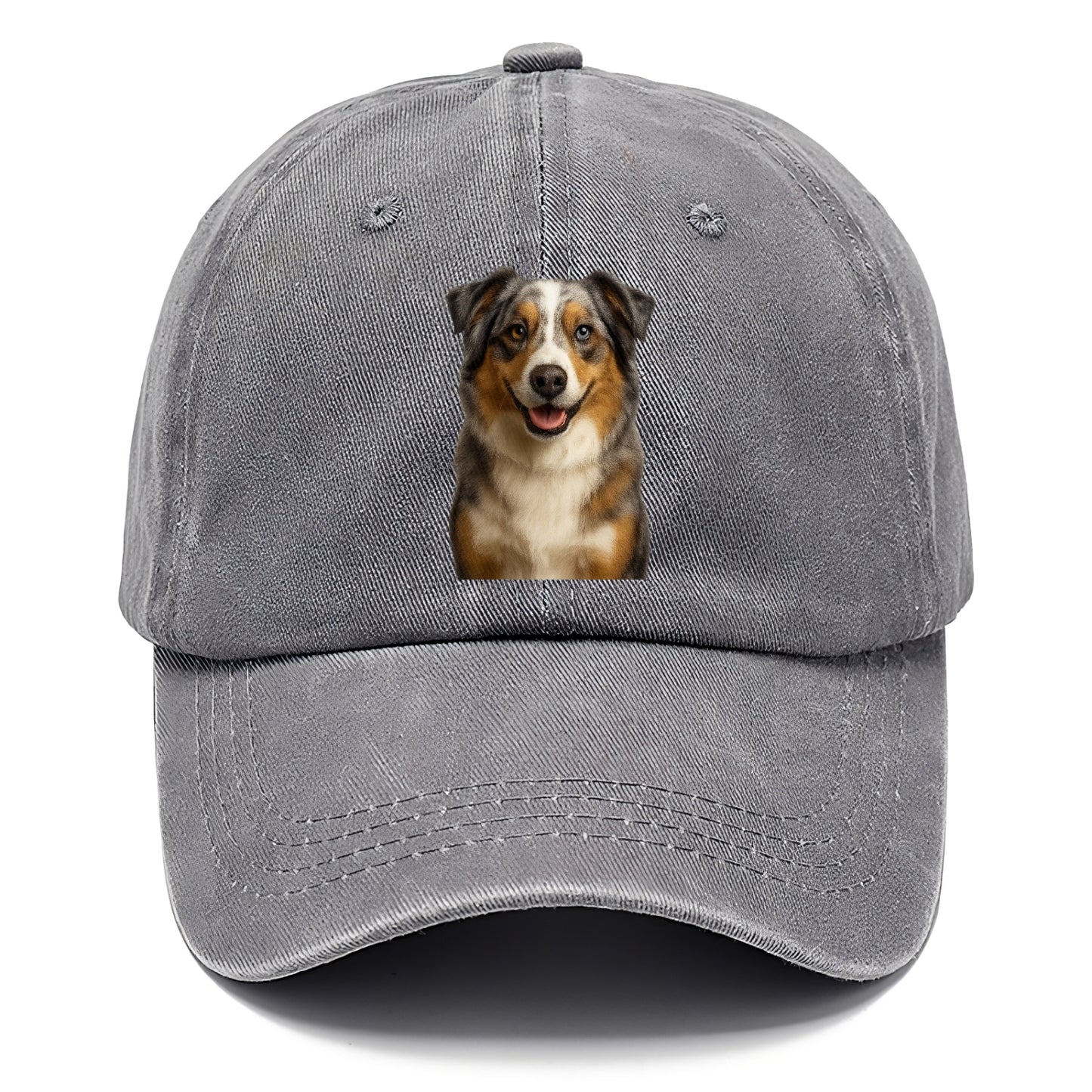 blue merle australian shepherd portrait design Hat
