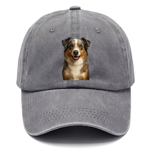 Blue Merle Australian Shepherd Portrait Design Classic Cap