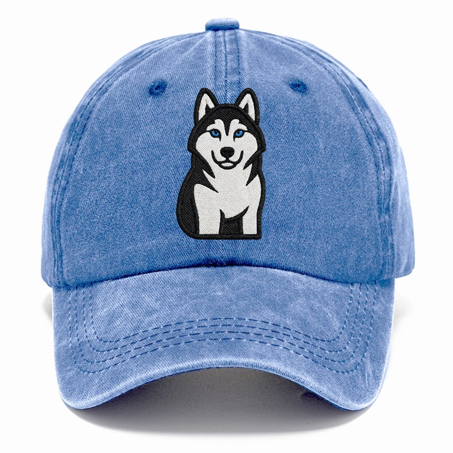 husky-blue-eyes-piercing-gaze Hat