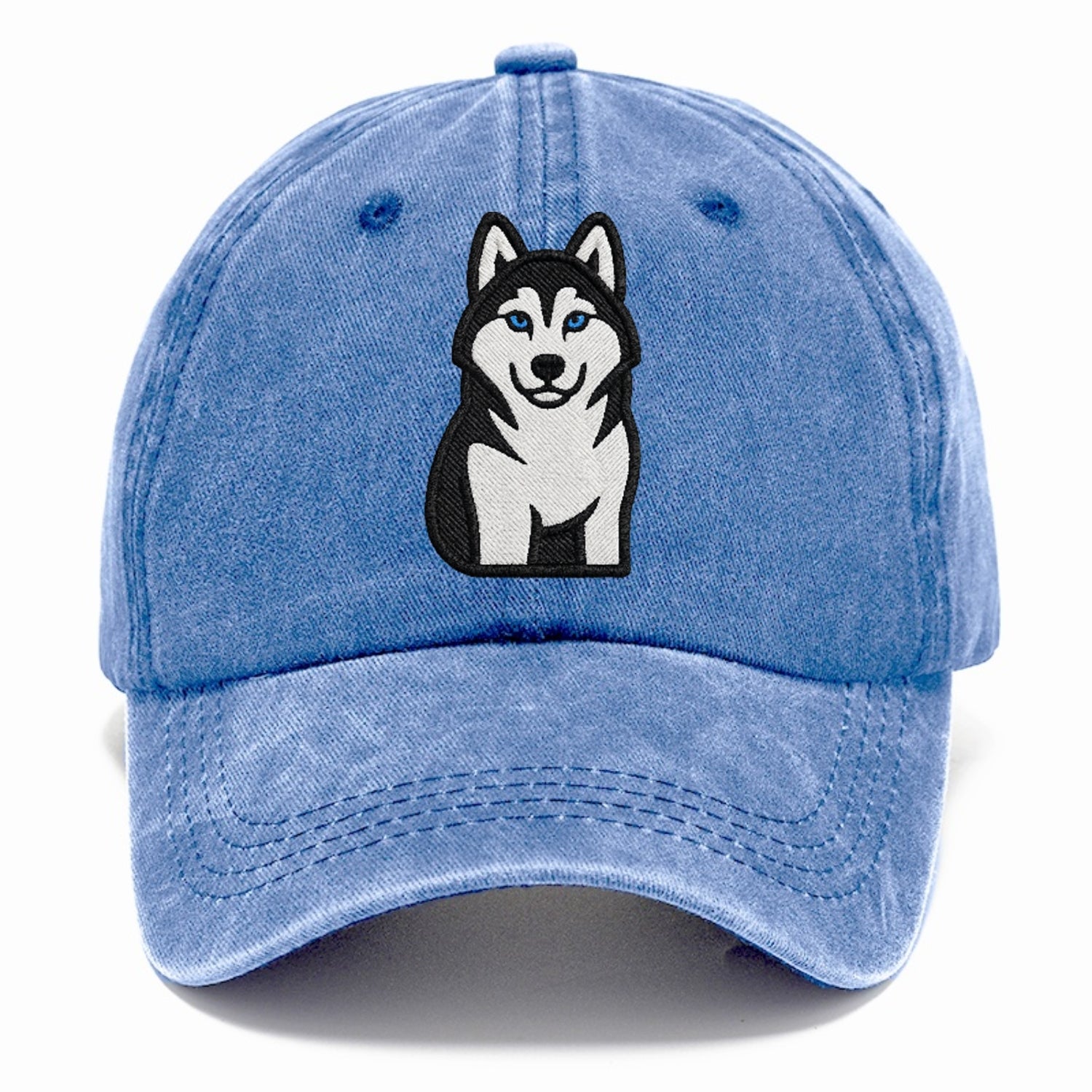 husky-blue-eyes-piercing-gaze Hat