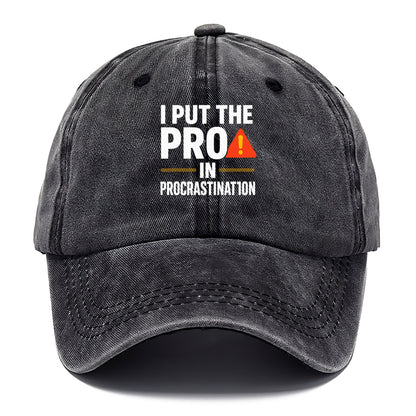 pro in procrastination Hat
