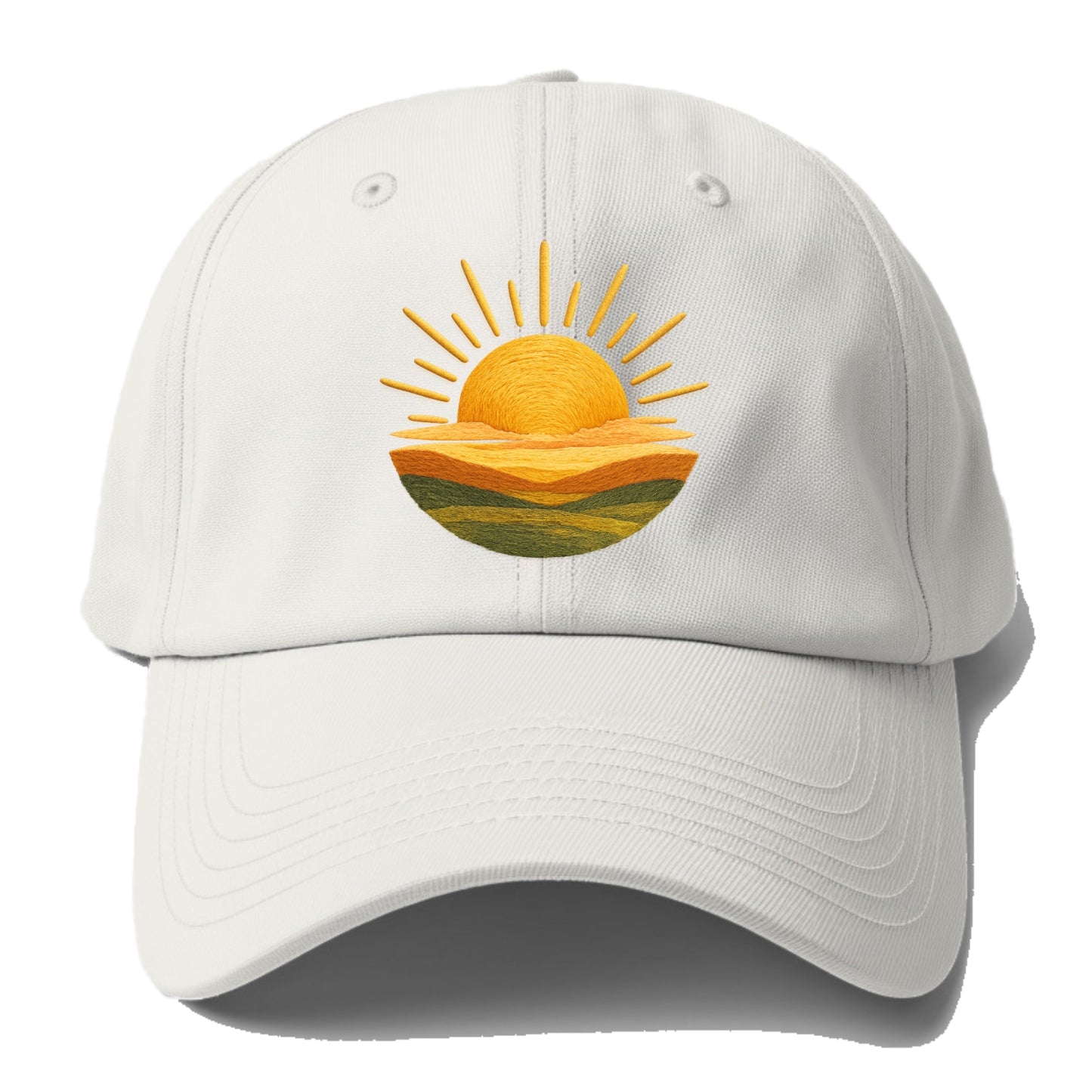 golden sunrise horizon Hat