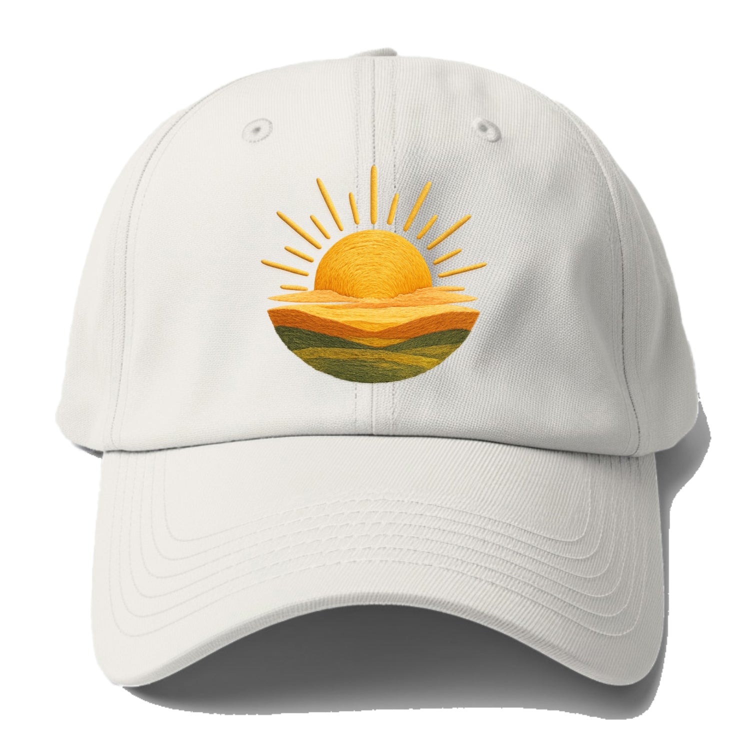 golden sunrise horizon Hat