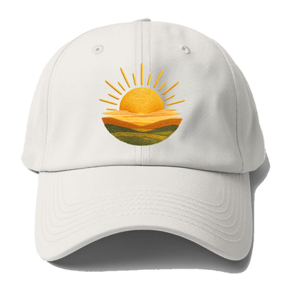 golden sunrise horizon Hat