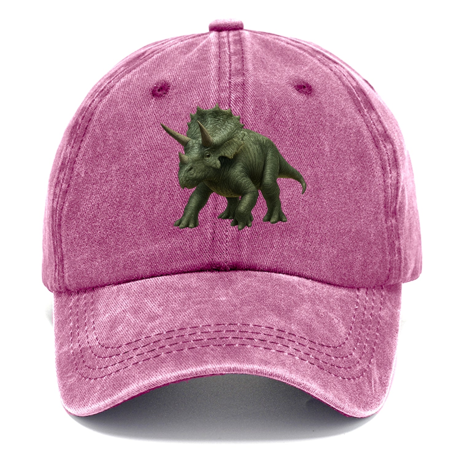detailed triceratops in verdant light Hat