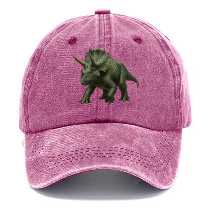 detailed triceratops in verdant light Hat