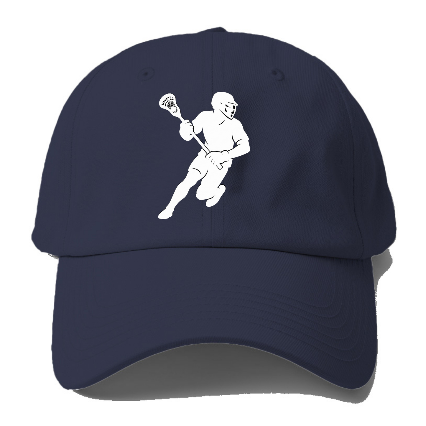 Lacrosse player cradling stick - Baseball Cap