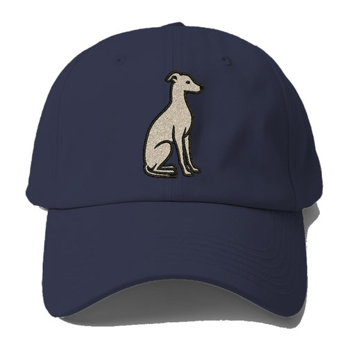 Italian Greyhound Gray Sitting Pose Baseball Cap For Big Heads