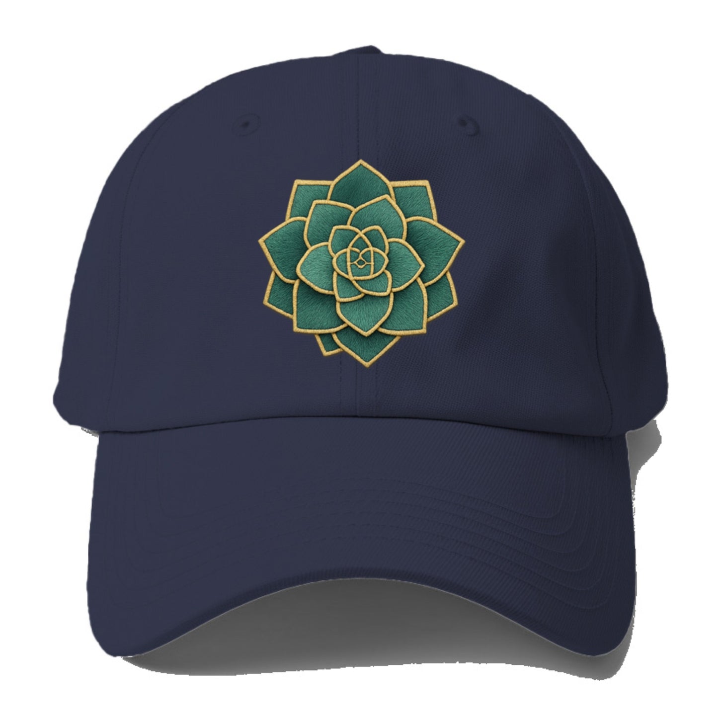 geometric flower embroidery Hat