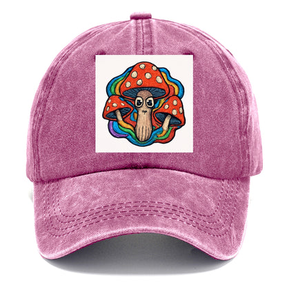 trippy mushrooms with psychedelic aura Hat