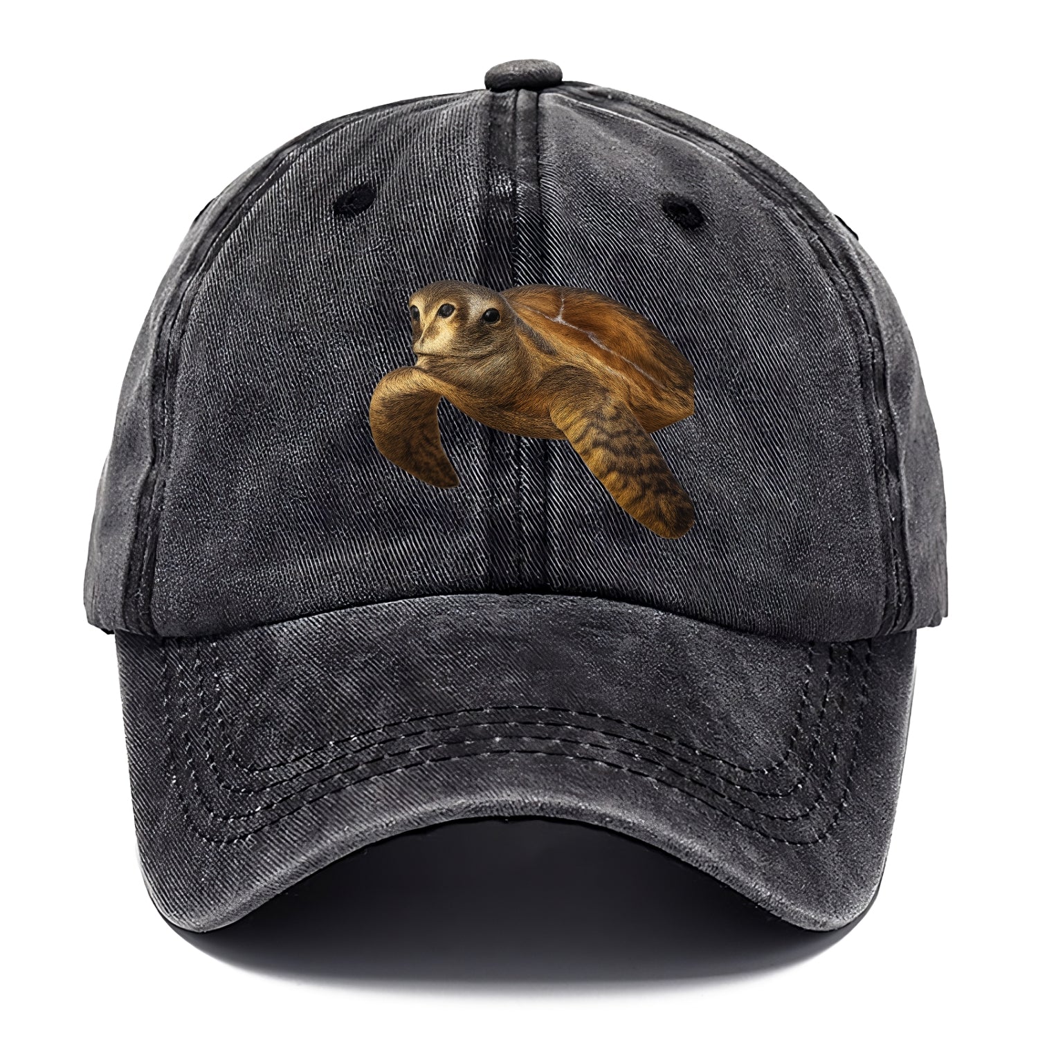 sea turtle portrait design Hat
