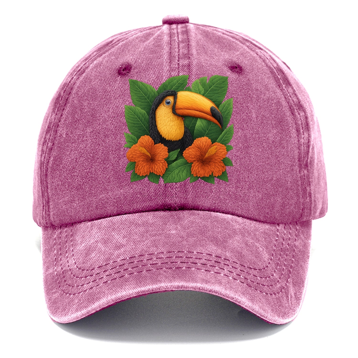 tropical paradise toucan bloom Hat
