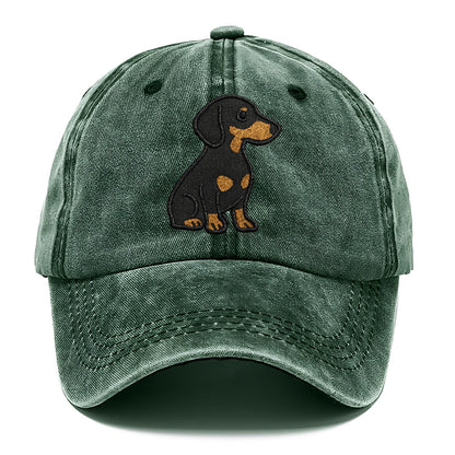 dachshund-black-and-tan-loyal-companion Hat