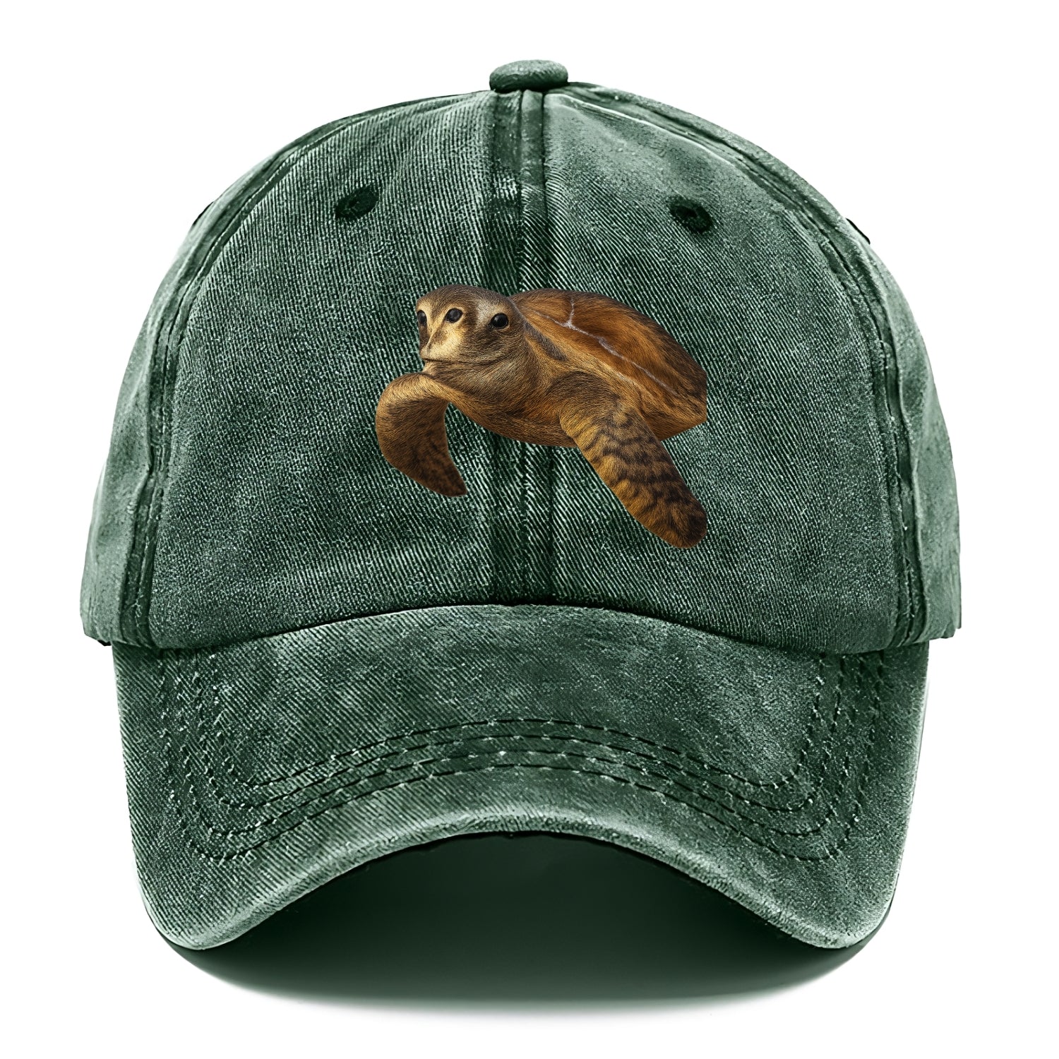 sea turtle portrait design Hat