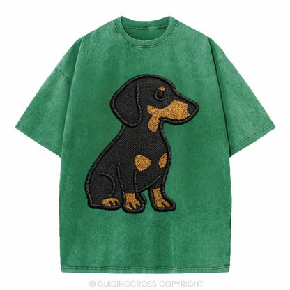 dachshund-black-and-tan-loyal-companion Hat