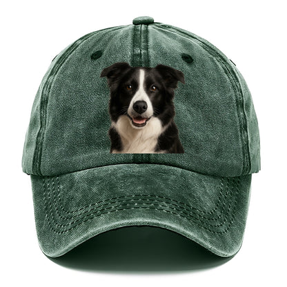 border collie: agile mind, loyal heart Hat