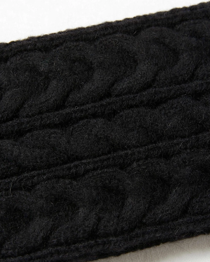 Merino Wool Wide Braided Headband — close-up detail of a secondary structural feature