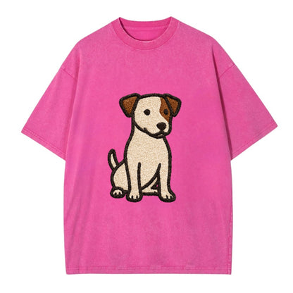 Jack Russell Terrier White With Brown Patches Pose Hat