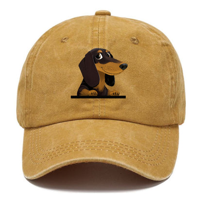 retro-dachshund-playful-spirit Hat