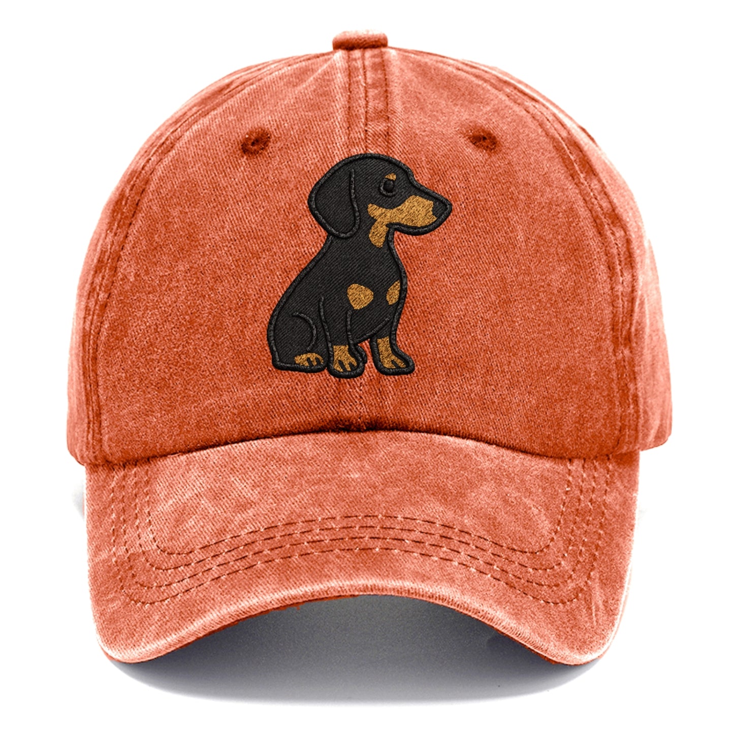 dachshund-black-and-tan-loyal-companion Hat