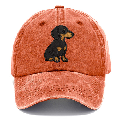dachshund-black-and-tan-loyal-companion Hat